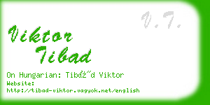 viktor tibad business card